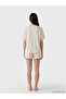 Vizyon New Season Crew Neck Printed Women's Shorts Pajama Set - 4