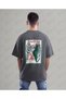 Palestine Design Oversize Unisex T-Shirt with Kefiye Pattern Streetwear Print - 3