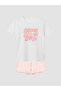 Esvab • Modern & Distinctive Zero Roba Collar Girls' Shorts Pajama Set