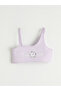 Uv Protected Printed Girls' Skirted Bikini