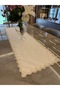 Royal Emerald Lace Detailed Gold Glitter Ecru Runner - 4