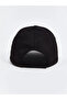 Lcw Accessories Black Text Embroidered Girl's Cap Hat - 3