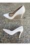 White Outer Material Skin Leather Very Comfortable and Elegant Women's Sitiletto Shoes - 3