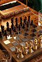 Premium Luxury Wooden Stone Chess Set Silver Special Design Decorative Vip Gift Set 25X25 cm - 2