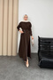Valeno Model Coupra Model Fabric Belt Detailed Dress - 5