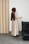 Valeno Model Coupra Model Fabric Belt Detailed Dress - 6