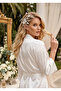Satin Bride Stone Written Bridal Dressing Gown
