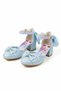 Girls' Elsali Blue Color Bow-Tie Small Comfortable Heels Stylish Dressy Shoes - 6