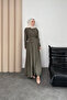 Valeno Model Coupra Model Fabric Belt Detailed Dress - 5