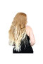 Fiber Sen Long Water Wave Wig / Honey Blonde / Platinum Short Ombre - 2
