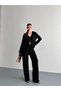 Women's Textured Shirt and Trousers Set with Tie Detail, Comfortable Cut, Two-Piece Summer Set