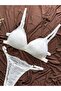 Non-Wired, Unpadded, Lace Bralette Bra and Underwear Set - 3