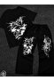 Unisex Women's Men's Cross Deisgn Mix Printed Oversize Tshirt and Baggy Sweatpants - Summer Two-Piece Tracksuit Set