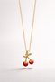 Gold Color Cherry Pendant Non-Tarnish Plated Stylish and Elegant Design Suitable for Daily and Special Occasion Use - 8