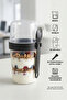 Prepare and Go Diet and Yogurt Container with Spoon and Fork - Leak-Proof Food Storage Container 800 ml - 2