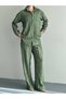 Women's Shirt and Pants Set Loose Fit Striped Casual Stylish Two-Piece Set - 4