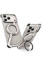Z Case For iPhone 17 Pro Max, aluminum alloy bumper frame, MagSafe Compatible 360° rotation with KickStand Ring | Flare Gadgets