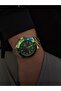 Green Active Dial Active Calendar Steel Men's Wristwatch Gold Silver Two Colors