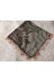 Brand Handcrafted Needle Embroidered Writing 100% Cotton Muslin – 4 Sides Embroidered Elegant Headscarf 100X100 cm - 7