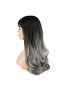 Long Fiber Sen Wig with Bangs / Black Gray Ombre - 3