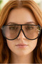 Women's Single Lens 2026 New Sunglasses Lightweight, Stylish, Aesthetic Gift for Wife/Lover Uv400 Protection by Monal