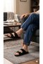 Madrid Unisex Orthopedic Footbed Double-Strap Buckled Slippers, Indoor & Outdoor - 2