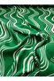 Fabric Green Patterned Viscose Dress Tunic Trousers T-Shirt Summer Wear