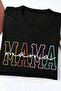Mama Anne Printed Short Sleeve Black Tshirt