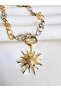 Sun Pendant Chain Necklace 42 cm - 4