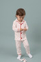 Heart Pattern Baby Girl & Kids Pajama Set Top and Bottom (6 Months - 14 Years)