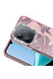 Redmi 15C Compatible Case with Airbag and Shiny Stone Detail Design Esila Cover - Pink - T40982 - 2