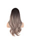Natural Daal Perçemli Fiber Sen Long Length Wig / Dark Auburn / Russian Auburn Ombre and Highlighted - 4