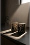 Set of 2 Metal Napkin Holders, Tabletop Napkin Holder with Lover Figure, Table Napkin Holder Set, Table Napkin Holder 10X10 cm - 4