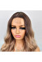 Auburn Platinum Ombre Honey Foam Highlighted Tulle Wig - 4