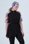 Women's Semi-Closed Swimsuit Set of 5 with Zipper, Short Sleeves, Sports Lycra, Bandana, Gift - 4