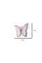Gold Retro Butterfly - Gold Detailed Retro Color Butterfly Foil Balloon Large Size 1 Piece - 2