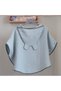 5 Colors Organic Cotton, Hooded Muslin Children's Poncho / Mint Green - 3