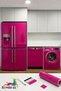 Shiny Fuchsia Furniture - Cabinet - White Goods Coating Film - 3