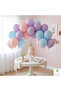 Macaron Balloon Set 20 Pieces Pink Lilac Blue Birthday Party Decoration