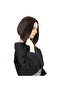 Straight Short Fiber Sen Wig Without Bangs / Dark Brown - 3