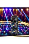 Portable Super Bass Bluetooth Party Speaker with LED Lights, Wireless Mic, Remote Control - 7