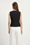 Black Accessory Detailed Vest 8371A - 3