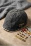 Premium Retro Men's Cap - Natural Denim Cotton Hat with Vintage Texture