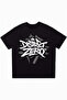 District Zero Black Oversize Crew Neck T-Shirt
