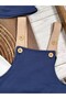 Salopet Teddy Bear Printed Hat and Snap-On Shoulder Strap Badi Summer Baby Boy Set - 4
