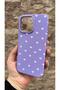 iPhone 15 Pro Max Compatible White Heart Patterned Silicone Shock-Absorbing Classic Protective Rubber Case - 3