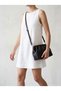 Diana Knitted Detailed Hand and Shoulder Bag with Magnet Closure, Black - 4