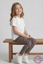 Patterned Children's Leggings - Girls' Leggings with Love Written - Soft, Flexible, Comfortable, Cotton, Anti-Sweat - 4
