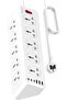 10 Way 2M 6 USB Power Extension Cord Surge Protector Strip Heavy Duty Universal Electrical Socket 3 USB-C, 3 USB-A PD 33W Max (2M)