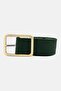 Women Textured Adjustable Belt, Dark Green